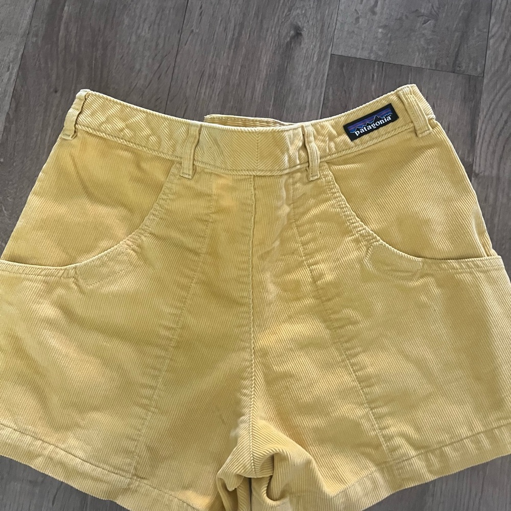 Patagonia Yellow High Waist Shorts